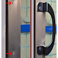 Miniatyrbilde 5 av 5: Aluminiumlegering Svart Skyvedørhåndtak for Balkong, Bad