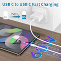 Pikkukuva 5 / 7: 2 kpl 2 m pikalatausjohtoa USB-C - USB-C 2 st 2m
