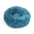 Miniatyrbillede 2 af 10: Queta Katteseng, Smuk Dyreseng, Lille Hundeseng Kæledyrsseng Plys Blød Rund Katteseng (50cm) bird blu-FA2- bird blue Diameter 50 cm