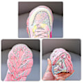 Miniatyrbilde 4 av 5: Flickor Led Casual Sneakers Elsa Prinsesse Trykk Utendørs Sko Barn Lys-opp Sklisikre Sko for Vår og Vinter - Yzy Rosa T Pink T 26-insole 16cm