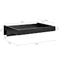 Pikkukuva 3 / 6: SoBuy Sängpöytä Yöpöytä design Yötyöpöytä NKD01-SCH Black