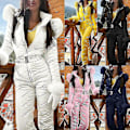 Miniatyrbilde 2 av 5: Vintervarme Skidklær for Kvinner - Utendørs Sportsbukser Vanntett Jumpsuit - Xin Hvit White Xl