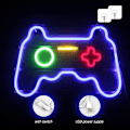 Miniatyrbillede 2 af 5: Spilformet Neon Skilt Led Væg Neon Lys Cool Nat Skilte Usb