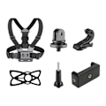Miniatyrbilde 1 av 5: Brystmontert sele Remholderfeste for Gopro mobiltelefon A