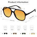 Miniatyrbillede 2 af 5: Retro Firkantede Polariserede Aviator Solbriller Dame Herre 7