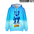 Miniatyrbild 1 av 6: Stumble Guys 3D-tryckt Hoodie Barnkappa Hoodie Ytterkläder 11 XS 11