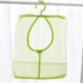 Miniatyrbilde 1 av 10: 2 stk Oppbevarings Klesklype Mesh Lomme Organizer GRØNN Green