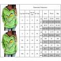 Miniatyrbild 2 av 2: Grinch Fashion Damtröjor Casual Långärmad Huvtröja 2XL