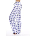 Pikkukuva 5 / 5: Naisten pyjamahousut taskuilla, pehmeät flanelliruudullinen pyjamahousut naisille CNMR violetti L L purple