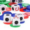 Miniatyrbillede 3 af 5: LCR med Chips Speltärningar Høj kvalitet Materialer til Hjemmet 16mm