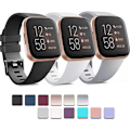 Miniatyrbillede 1 af 4: 3-PACK Bløde Silikoneremme til Fitbit Versa 2 / Fitbit Versa / Fitbit Versa Lite Klassiske Justerbare Sportsremme til Kvinder Mænd Små Store (Uden Tracker)