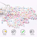 Miniatyrbillede 4 af 5: 1200 stk akryl alfabet perler 6mm  DIY smykkefremstilling Typ A