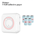 Miniatyrbilde 5 av 5: Mini lommeskriver for klistremerker, bærbar trådløs Bluetooth-skriver style2
