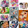 Miniatyrbild 3 av 5: 50-pack Bomullstyger Lappteknik Tygbitar 100% Bomull DIY