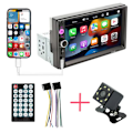 Miniatyrbild 1 av 5: SWAREY Bilstereo Bluetooth Carplay MP5 Navigation 7' HD FM-radio Smart Voice med backkamera