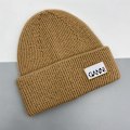 Miniatyrbilde 1 av 2: Ganni Strikket Vinterlue for Menn & Kvinner - Varm Lue med Mansjetter, Elastisk Strikket Lue, Hatt Camel
