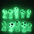 Miniatyrbillede 1 af 3: 10 stk. Fairy Have Tilbehør Glow In Dark Træ Alfer Deko Green light