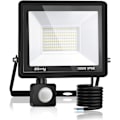 Miniatyrbillede 1 af 5: Udendørs bevægelsessensorlampe 100W, 10000LM Udendørs LED-projektør IP66 Vandafvisende Kraftfuld Udendørs LED-projektør, Kold Hvid (6000K) til Have