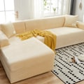 Miniatyrbillede 1 af 5: Nem at rengøre og udskifte tykke sofaovertræk i elastisk stof Beige
