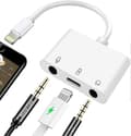Mikrofonadapter for Livestreaming til Mikrofon og 3.5mm Hodetelefonadapter-FA-