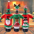 Miniatyrbillede 3 af 5: 3 stk. Julevinflaskehætter, Håndlavede Grim Sweater Vin