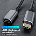 Miniatyrbillede 2 af 5: USB-C Forlængerkabel USB 3.1 Gen2 2M 2m