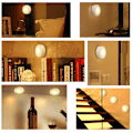 Miniatyrbillede 5 af 5: Trådløse Dimmerbare Underskabslys Touch Sensor LED Natlamper Power Fjernbetjening Lamper til Køkken Trappe Soveværelse 6 lamper 1 fjernbetjening warm white 6 lamp 1 controller