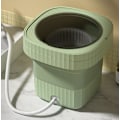 Miniatyrbilde 2 av 6: Bærbar vaskemaskin, 11L 2 i 1 sammenleggbar vaskemaskin og tørketrommel green
