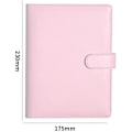 Miniatyrbillede 2 af 5: Læder A5 Ringbind Planner Notebook Planner med magnetlås (indre papir er ikke inkluderet) - Rosa Pink