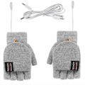 Miniatyrbillede 1 af 4: USB-opvarmede handsker, elektriske opvarmede handsker, clamshell-handsker light gray