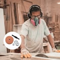 Miniatyrbillede 2 af 5: Slibeskive til elektrisk boremaskine