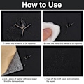 Miniatyrbillede 10 af 10: Læder reparationstape Sofa reparation klistermærker GRÅ grey