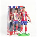 2026 VM Fodboldstjerne Figur, 22cm Messi Ronaldo Mbappé Yamal Samlermodel, Fodboldfans Displaypynt-FA- Álvarez