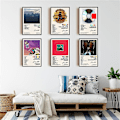 Miniatyrbillede 2 af 5: 6-pak Kenye West album plakat Ye The College Dropout Yeezus Graduation Late Registration Prints Cover Vægkunsthjem Dekoration Fans Musikelsker Gave