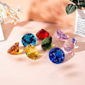Miniatyrbilde 4 av 5: 80mm(3,1 tommer) Krystall Diamant Papirvekt Ornament Hjem Lokale