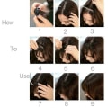 Miniatyrbilde 3 av 4: Tynn luftlugg naturlig hårforlengelse kvinner clip in Updo parykk Light Brown