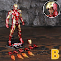Miniatyrbillede 1 af 4: ZD Toys Marvel Iron Man Mk1 Mk2 Mk3 Mk4 Mk5 Mk6 Mk7 Mk42 Mk43 7\" Film Actionfigur Iron-man Mark 1 2 3 4 5 6 7 42 43 Legends C MK43 B - Loose
