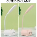 Miniatyrbillede 4 af 4: Børnelampe, LED-skrivebordslampe til børn, trådløs opladning til studerende