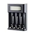 Miniatyrbillede 4 af 5: Grunderna Digital og smart oplader, til 4 AA, AAA-batterier, sort
