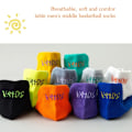 Miniatyrbilde 7 av 7: 5 par Lyse fargede Ankel No Show Sokker for Menn Pustende Streetwear Sport Deodorant Usynlige Reise Løpesokker Tilfeldig 5 Par Random 5 Pairs one size