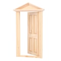 Miniatyrbild 5 av 5: 1:12 Dockhus Miniatyrer DIY Träspira Dörr Möbler Tillbehör 0.1