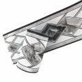 Miniatyrbillede 3 af 3: Selvklæbende tapetkant Vandafvisende 10 cm x 5 meter (grå)