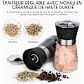 Miniatyrbillede 4 af 5: 2 stk. salt- og peberkværn, 2-pak krydderikværn i glas