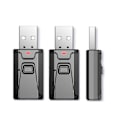 Pikkukuva 1 / 5: 2kpl Bluetooth 5.0 lähetin vastaanotin 4in1 langaton ääni 3,5 mm USB aux-sovitin
