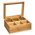Miniatyrbilde 1 av 3: Oppbevaringsboks for teposer Bamboo 566