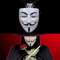 Pikkukuva 8 / 8: Halloween-naamio, V for Vendetta -naamio aikuisille/lapsille