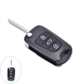Miniatyrbilde 3 av 5: Nøkkelskalfodral 3 knapper Fob for Hyundai I20 I30