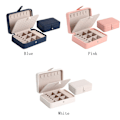 Miniatyrbillede 3 af 5: Øreringesmykker Æsker Smykkeskrin HVID white