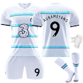 Miniatyrbilde 3 av 6: Chelsea F.C. bortedrakt 22-23 Kante fotballdrakt for barn Joao Felix 11 Med sokker+beskyttelse Joao Felix 11 With socks+protect #XS