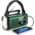 Pikkukuva 1 / 6: Hätäradio, 10000mAh akku - NOAA/AM/FM sääradio - LED-taskulamppu ja lukuvalo - SOS-hälytys WELLNGS